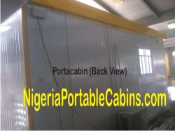 5.5m By 3.6m Portable Cabin Nigeria (Back View)