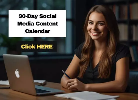 90-day content calendar for entrepreneurs and business owners