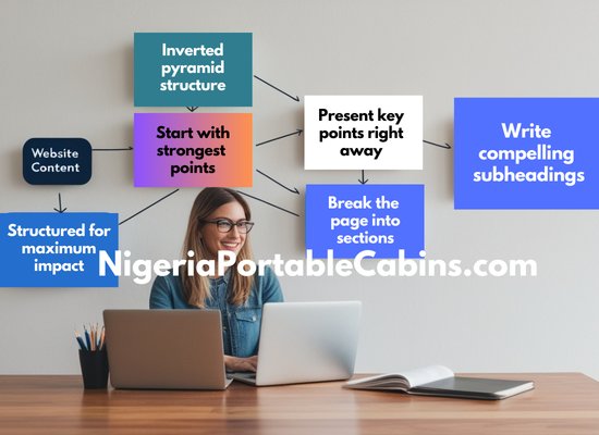 Website content writing structure in Nigeria and worldwide